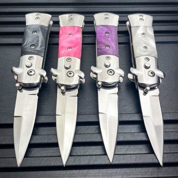 Mini Stiletto Switch Blade Automatic Knife 1